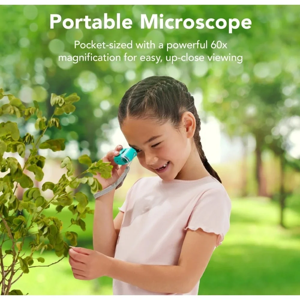Best Choice Products 30-Piece STEM Kids Microscope Science Kit 100x 600x 1200x